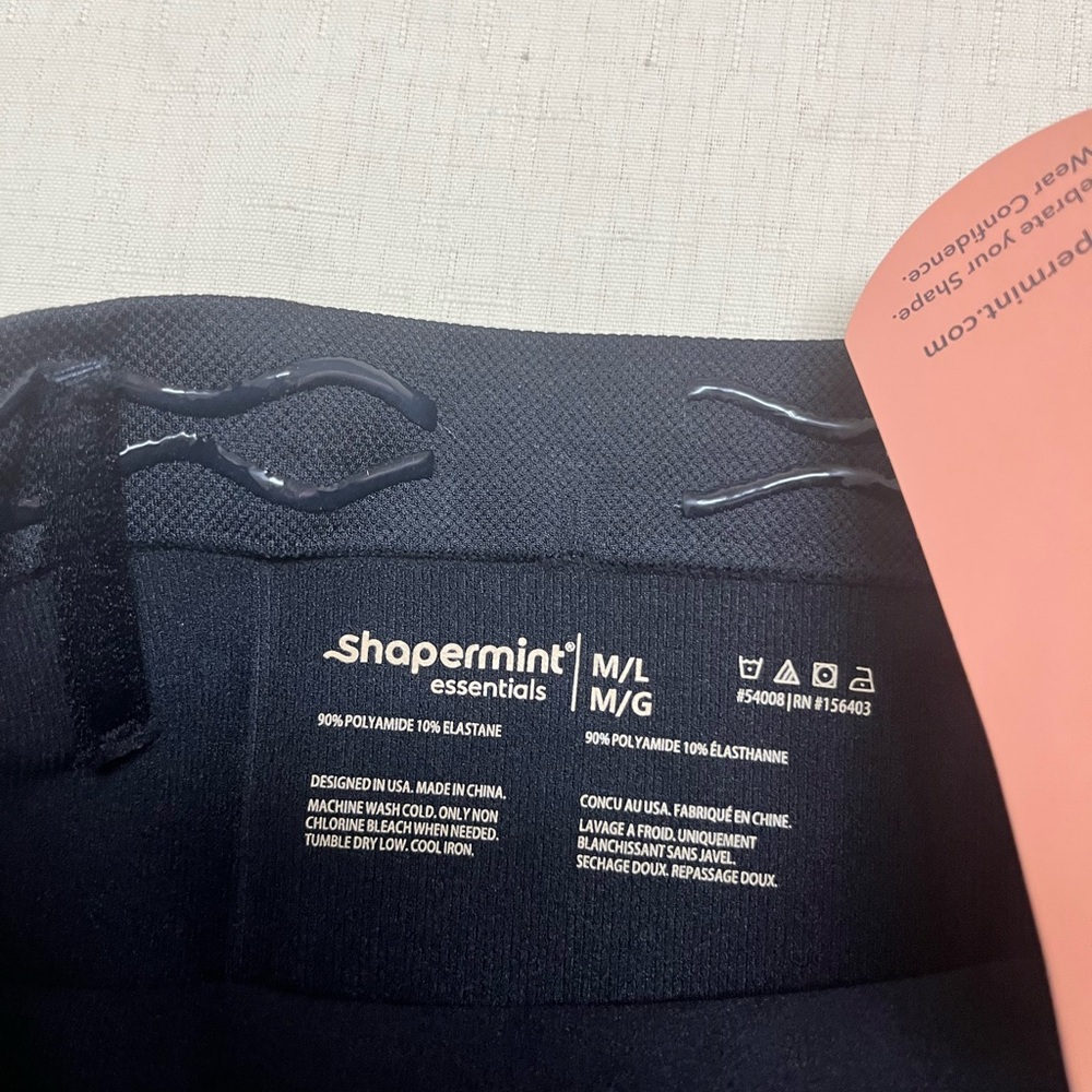 NWT Shapermint M/L black all day everyday high waisted shaper panty - Picture 6 of 9